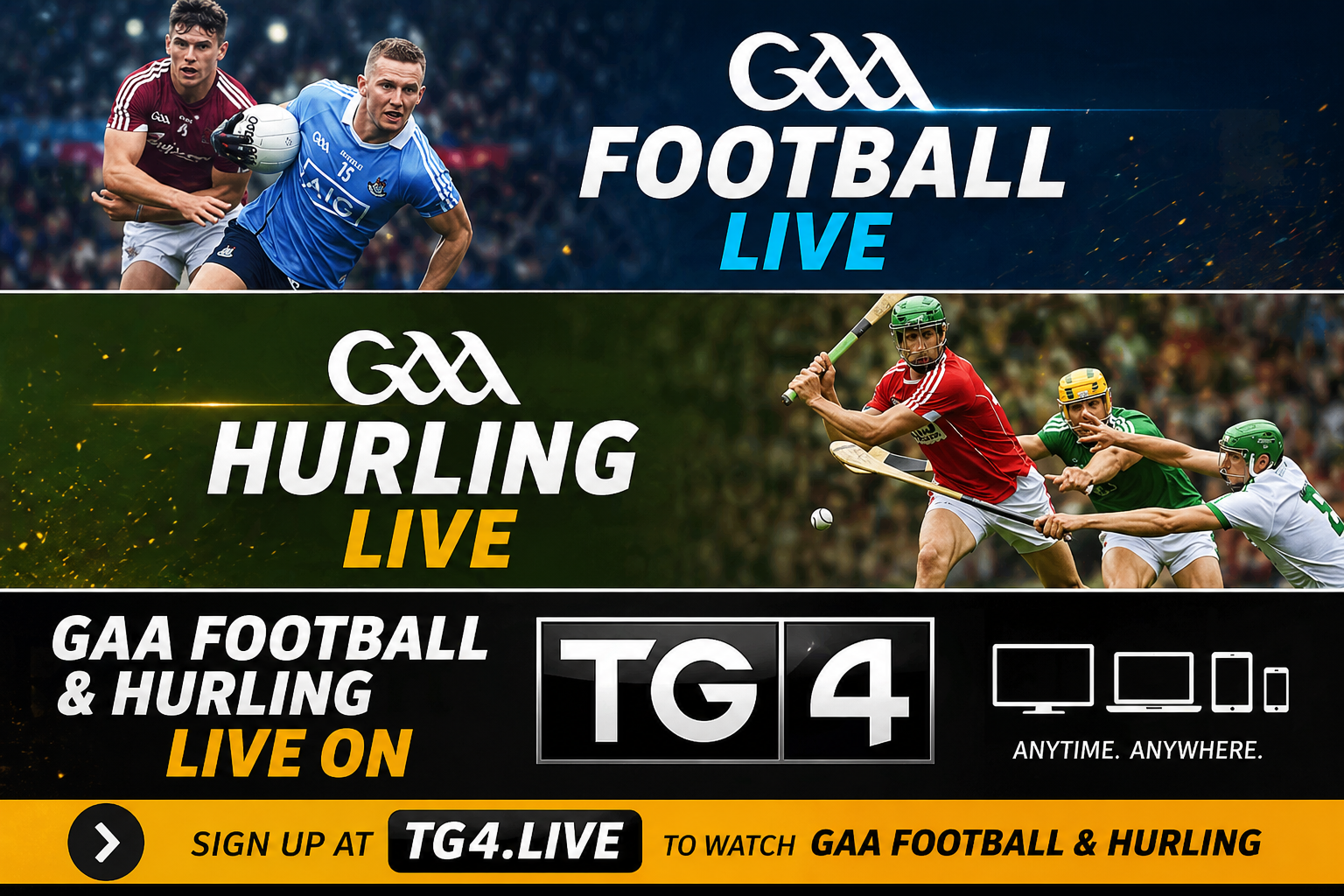 >GAA FOOTBALL & HURLING LIVE